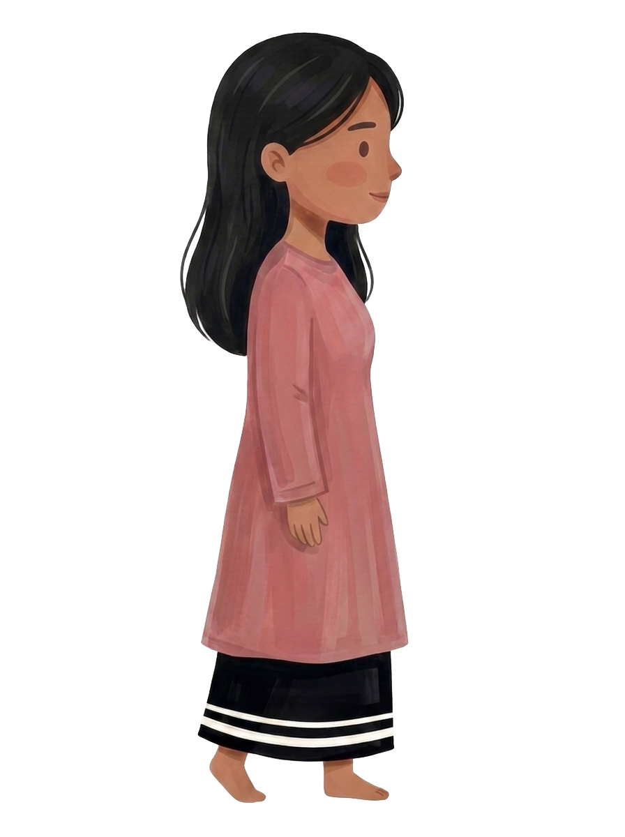 Maldivian woman in libas